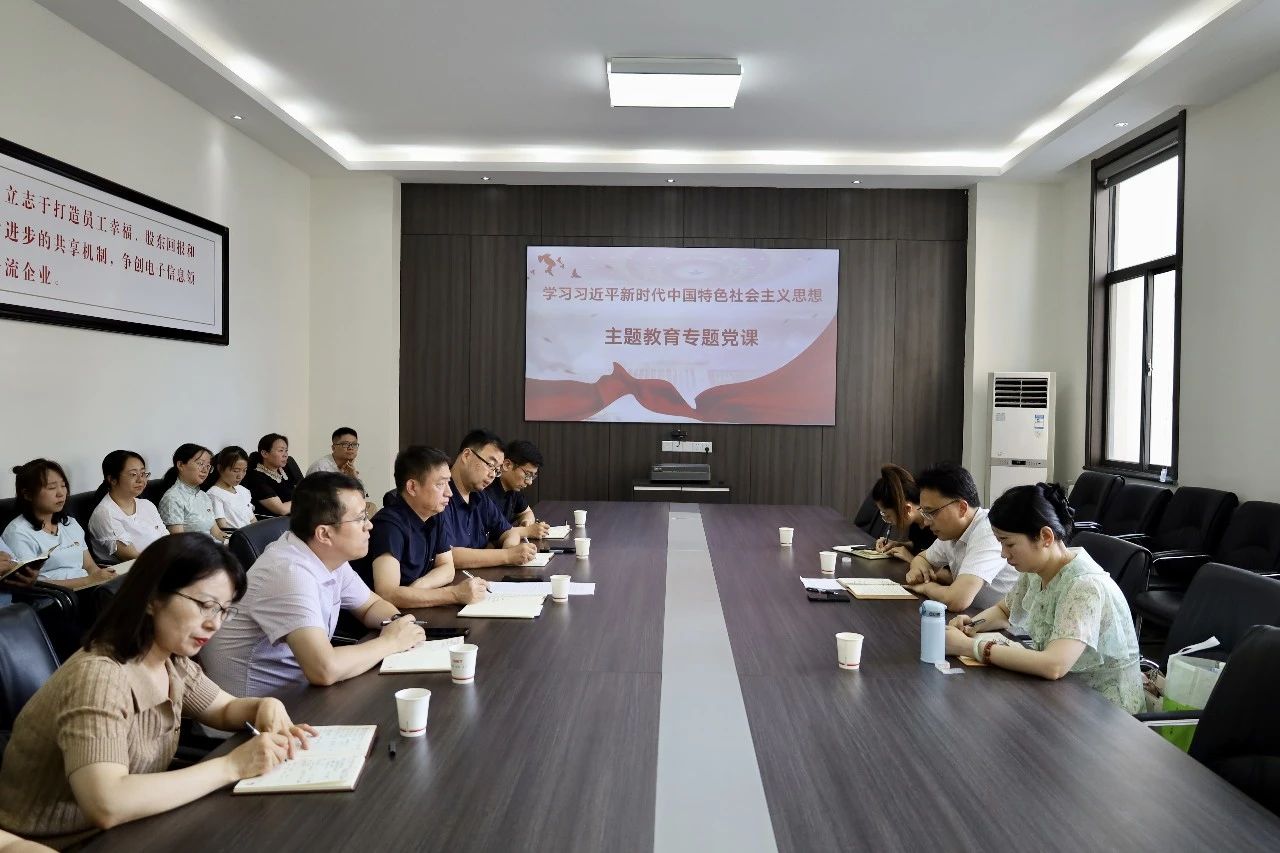 集團公司領(lǐng)導蒞臨省電子所講授主題教育專題黨課